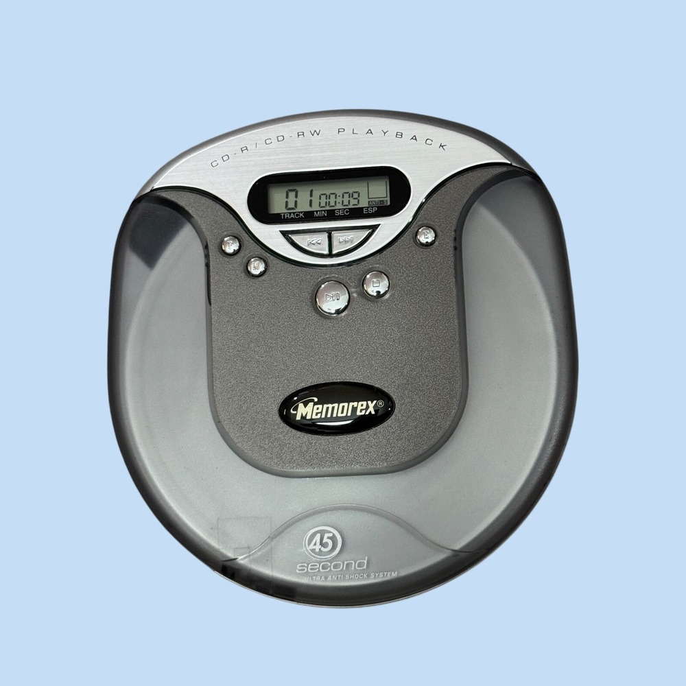 Vintage Memorex MD6445CP Portable CD Player 45 Sec Anti-Shock DBBS Working